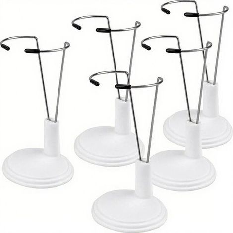 Verstellbarer Puppenständer - 6-teilig, Verstellbarer Puppenständer/präsentationsständer - Für 10-15 Cm Große Puppen (puppe Nicht Enthalten)