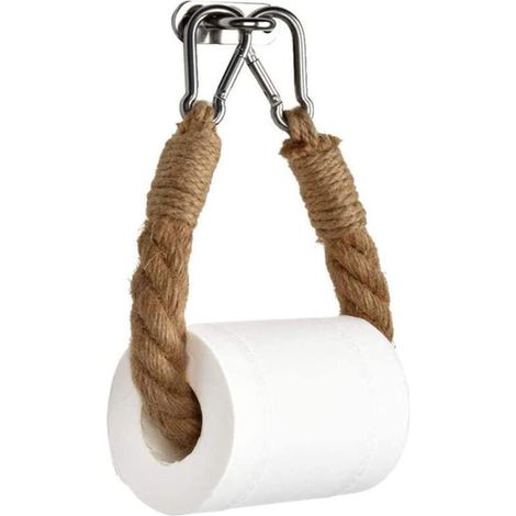 Toilettenpapierhalter, Handtuchhalter Aus Hanfseil Mit Praktischem Gitterdesign Für Bad Und Küche
