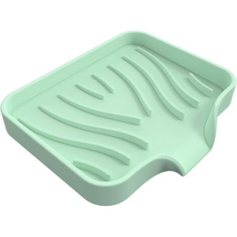 Silikon-seifenschale Mit Abfluss - Mintgrün - Seifenschale Für Bad, Küche, Dusche (mint)