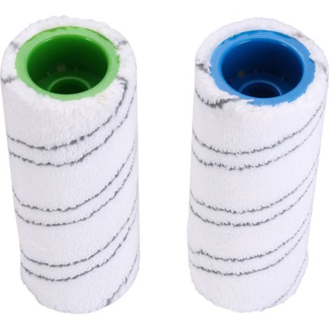 2 Stück Mikrofaser-bürstenwalzen Für Nass- Und Trockenreinigung Von Böden, Ersatzteile Für Fc3 Fc3d Fc5 Fc7 (grau)