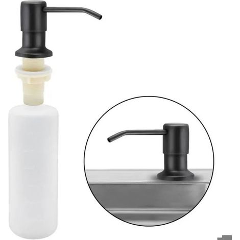 Seifenspender Für Die Küchenspüle, 300 Ml Edelstahl-spender Für Küchenreiniger Mit Druckknopf
