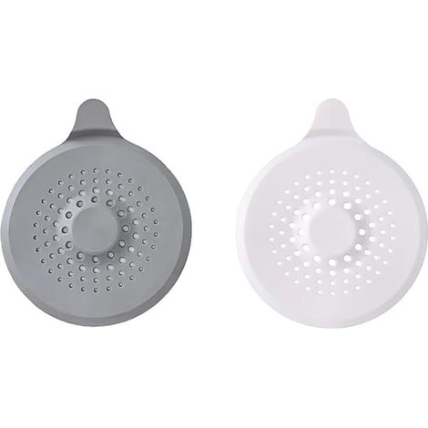 Lntyq Silikon-abflusssieb, 2-teiliger Silikon-haarfilter, Spülbecken-abflusssieb Mit Saugnapf, Badewannen-abflusssieb, Für Dusche, Badewanne Und Küche