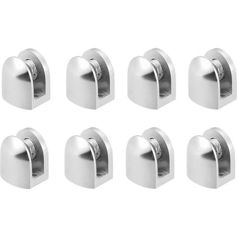 Zolginah 8-teiliges Glasklemmen-set, Glasklemmenhalter, Verstellbare Befestigungen Aus Zinklegierung, Für Glasböden Mit 6–10 Mm Dicke