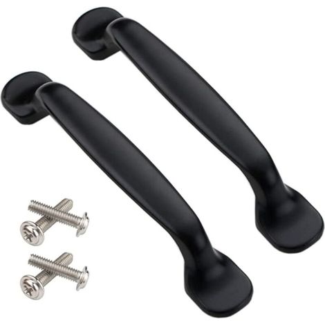 Zolginah 2x 96mm Schwarzer Küchenschranktürgriff Schlafzimmermöbel Schublade Schrank