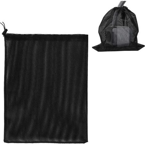 Zolginah Pumpentasche, Pumpenfilter-netzbeutel, Teichpumpenfilterbeutel, Pumpennetzbeutel, Zubehör Für Hauswasserpumpenfilter (41 X 31 Cm, Schwarz)