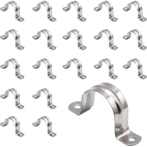U-förmige Befestigungsschelle, 20er-packung, Befestigungsschelle Für 25-mm-rohre, U-förmige Rohrschelle, Metallrohrschelle, Rohrbügel, Gasrohr