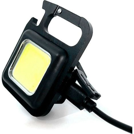 Mini-led-taschenlampe, Usb-wiederaufladbar, 4 Modi, Schlüsselanhänger
