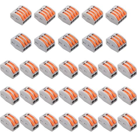 Zolginah 28-teiliges Kabelverbinder-set, Klemmenblöcke Für Elektrische Anschlüsse, Drahtverbinder Mit Federbelasteten Stiften, Steckverdrahtungskomponenten Für Haushaltsgeräte Und Elektrische Steuerun