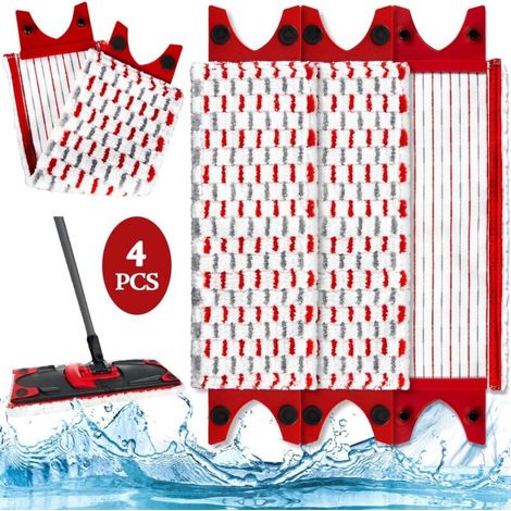 Vileda Ultramax Kompatible Moppköpfe – Ersatzmoppbezug-set – Extra Großer 2-in-1-mikrofaser-moppbezug – Nachfüllpackung – Für Alle Hartböden, Fleckenabweisend