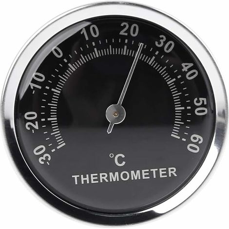 Mini-autothermometer 58 Mm – Analoge Mechanische Temperaturanzeige Mit Aufkleber