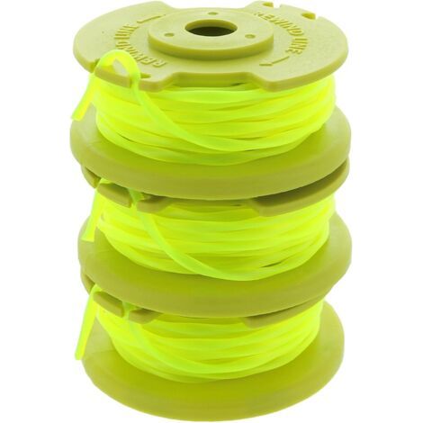 Ahlsen Kompatibel Mit Ryobi One Plus + Ac80rl3 Oem .080 Zoll Gedrehter Faden Und Spulenersatz Für Ryobi 18v, 24v Und 40v Akku-trimmer (3er-pack)