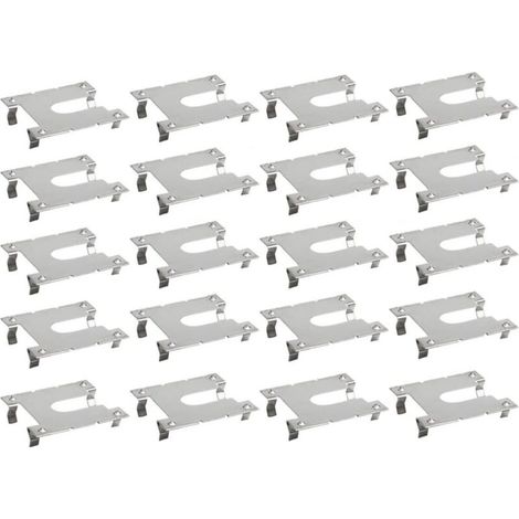 Lntyq 20er-packung Edelstahl-erdungsklemmen Für Solar-pv-module