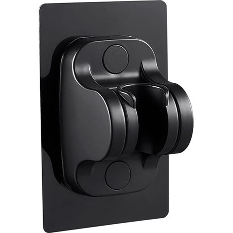 Zolginah Handbrausekopfhalterung Ohne Bohren, Starker Klebstoff, Verstellbarer Winkel (schwarze Ausführung)