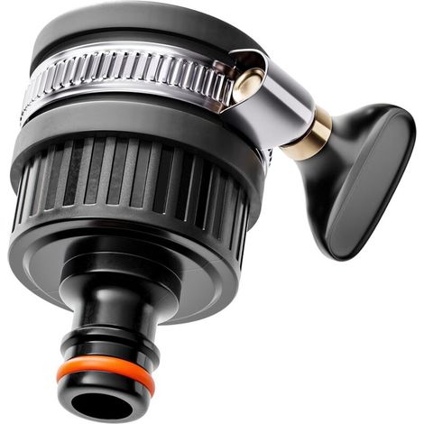 Zolginah Rundarmatur-anschlussstück, Standard-einstellanschluss 22–24 Mm, Gummidichtung Für Wasserleitungen Im Innenbereich, Runde Und Ovale Wasserhähne, Auslaufsichere Verbindung, Langlebig, Rostfrei