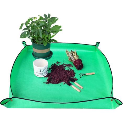 Pflanzmatte, Wasserdichte Gartenmatte, Pflanzmatte, Faltbare Gartenmatte Für Topfsukkulenten Für Den Innen- Und Außenbereich (grün 100 Cm X 100 Cm)