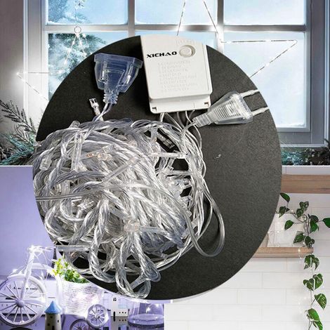 Xichao – 30 M Lange Lichterkette Mit 300 Leds, Fernbedienung, Wasserdicht, 8 Lichtmodi (weiß), Romantische Dekoration, Warmweißes Licht Für Schlafzimmer, Garten, Hof, Party, Hochzeit, Diy