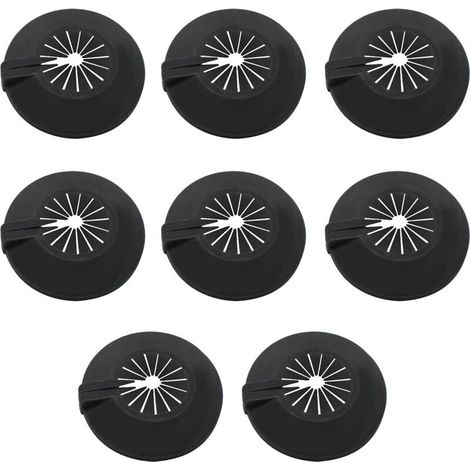 Zolginah 8-teiliges Heizkörperrohr-abdeckungsset, Universell Passend Für 8-30 Mm Rohre, Rohrschellen/abdeckungen Sind Mit Internen Clips Zur Befestigung Am Rohr Ausgestattet.