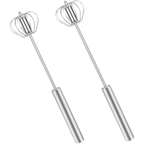 Handbetriebene Eierpresse, 2-teilig, Schneebesen Aus Edelstahl, Halbautomatischer Eierquirl, Rührgerät, Rührwerkzeug Zum Schlagen Und Verrühren Von Ei Und Milch