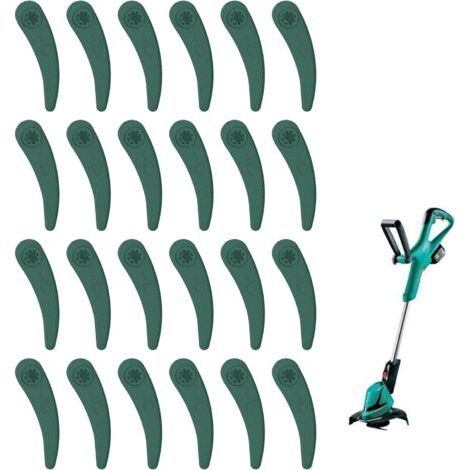 24 Ersatz-kunststoffklingen Für Rasenmäher, Kantenschneiderklingen, Kunststoff-kantenschneiderklingen Für Bosch Art 23-18 Li Art 26-18 H335 Trimmer