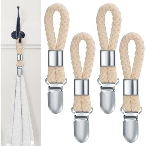 Zolginah 4-teiliges Handtuchclip-set, Geschirrtuchhaken, Handtuchhalter, Badezimmer-handtuchständer, Handtuchclips Für Schränke Und Zum Aufhängen Von Handtüchern