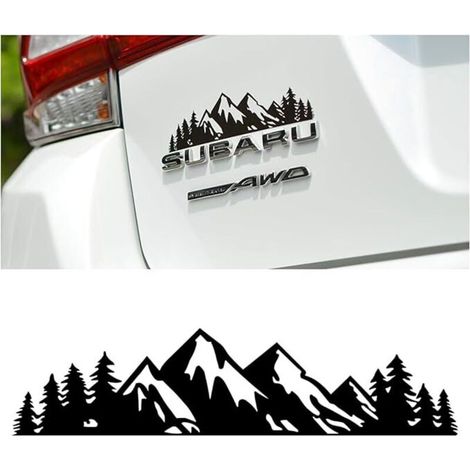 Lntyq Autoaufkleber „berglandschaft“, Campingaufkleber, Vinyl-autoaufkleber „bergwald“, Grafik-aufkleber-set Für Auto, Wohnwagen, Anhänger, Wohnmobil