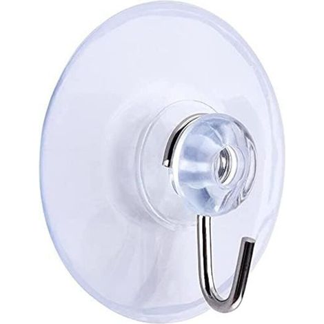 Zolginah 5 Stück Saugnapfhaken, Abnehmbare Transparente Saugnapf-wandhaken Für Badezimmer, Küche, Dusche, Handtuchhaken, Zubehör (45 Mm)