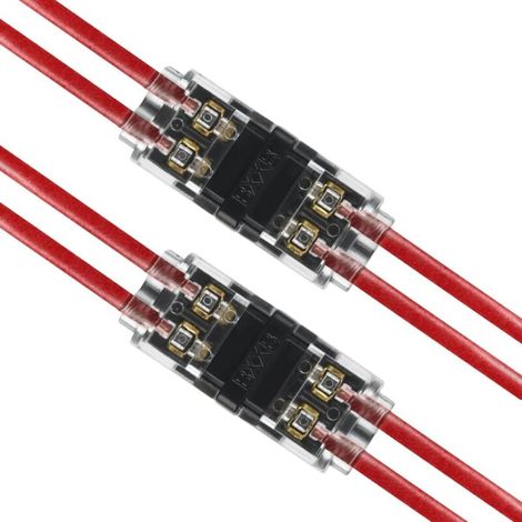 Zolginah 12-teiliges Set 2-poliger H-förmiger Elektrischer Kabelverbinder, 20/22 Awg Schnellverbinder Für Auto, Beleuchtung, Audio