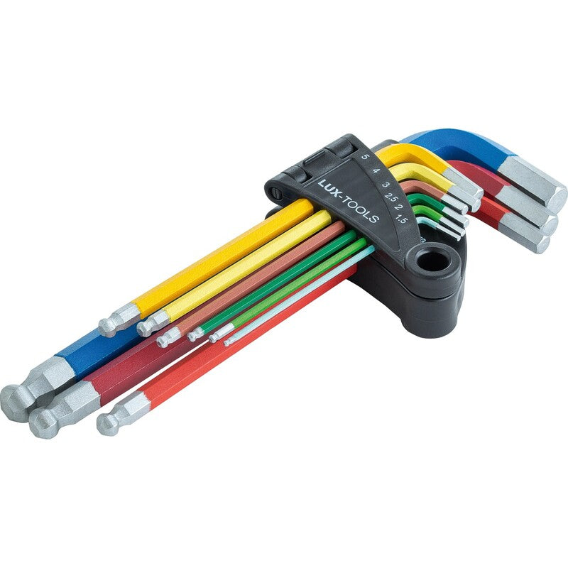 [gebraucht] B-ware Lux-tools Stiftschlüsselsatz Professional 9-teilig Kugelkopf 1,5 Mm - 10 Mm