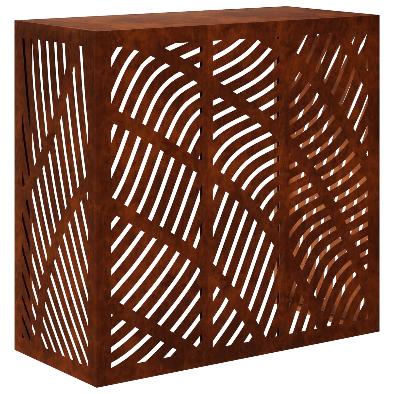 Klimaanlagenabdeckung Rostoptik 110 X 50 X 105 Cm Vidaxl