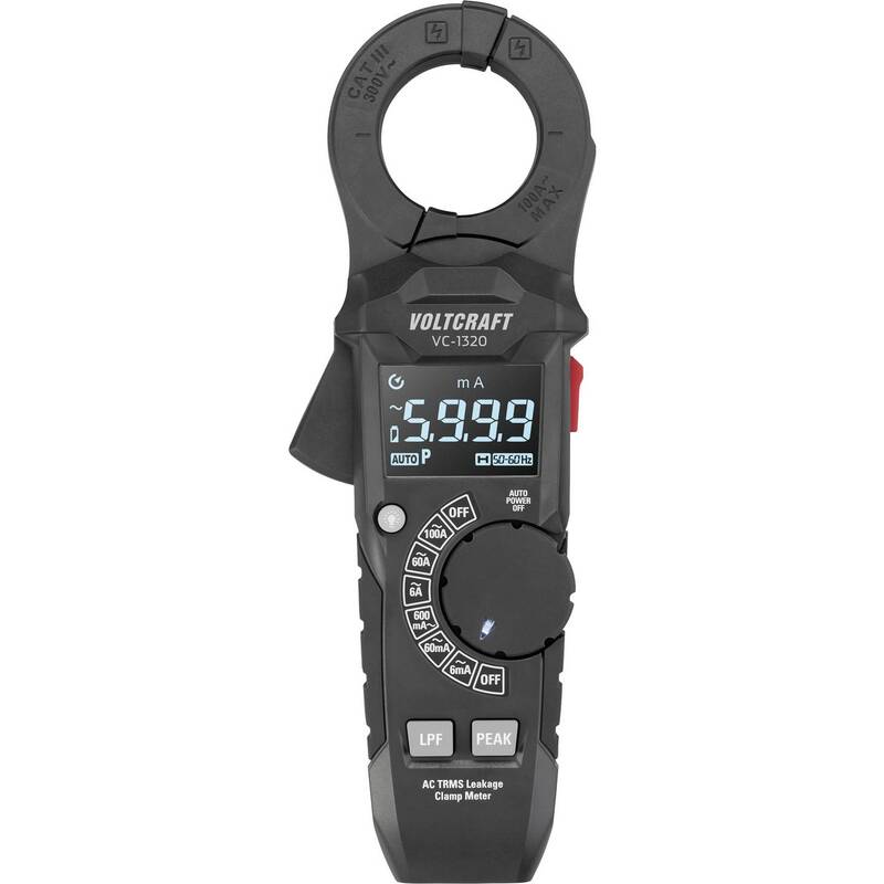 [gebraucht] B-ware Voltcraft Leckstromzange Vc-1320 1µa Digital Anzeige 6000 Counts Präzise Messung