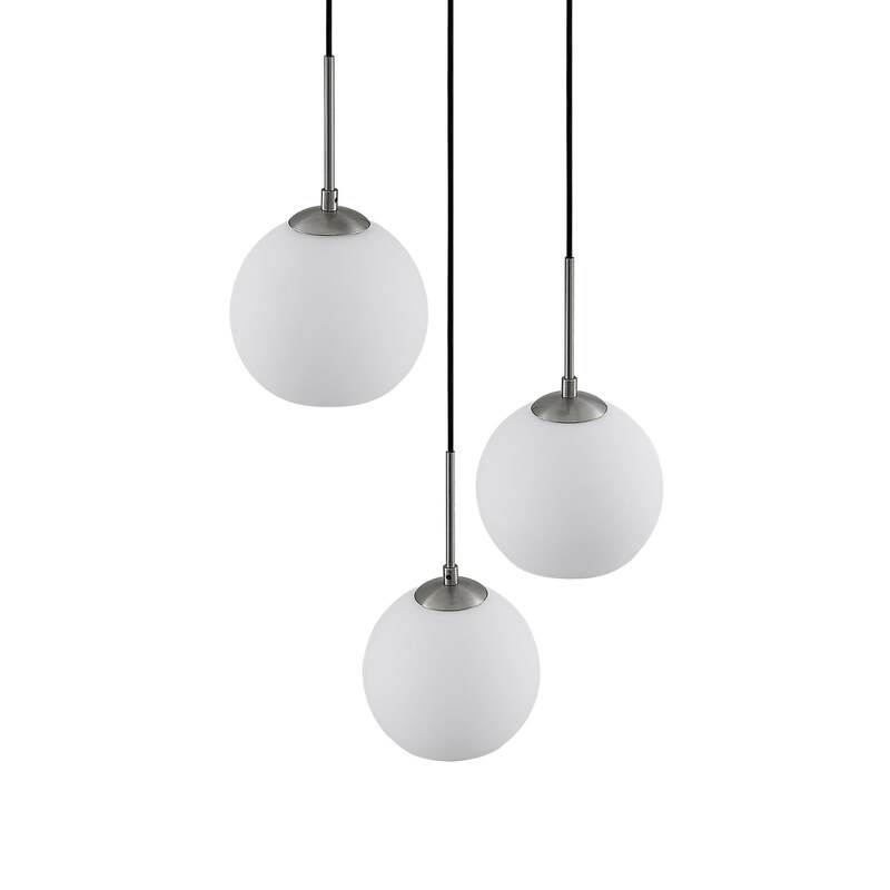 [gebraucht] B-ware Lindby Hängelampe Hängeleuchte Jurian Led Pendelleuchte Dimmbar Nickel Opal