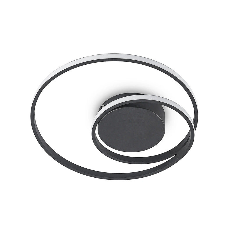 [gebraucht] B-ware Lindby Led-deckenleuchte Youna Schwarz 39 Cm Dimmbar Aluminium 22 W 3000 K