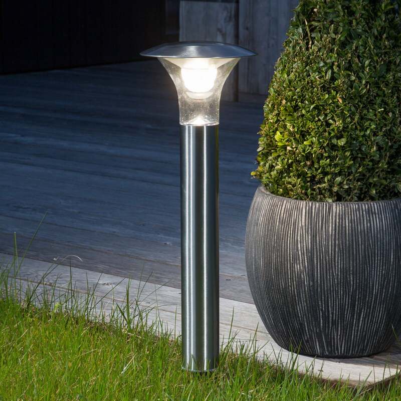 [gebraucht] B-ware Lindby Solar-gartenleuchte Jolin Led Außenleuchte Edelstahl 66cm Ip44