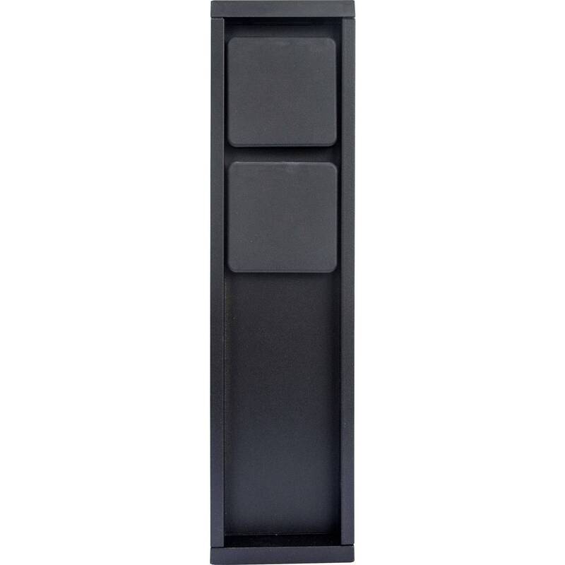[neuwertig] B-ware Lutec 9702201012 Stromverteiler Für Garten 2 Steckdosen Verteilerdose Anthrazit