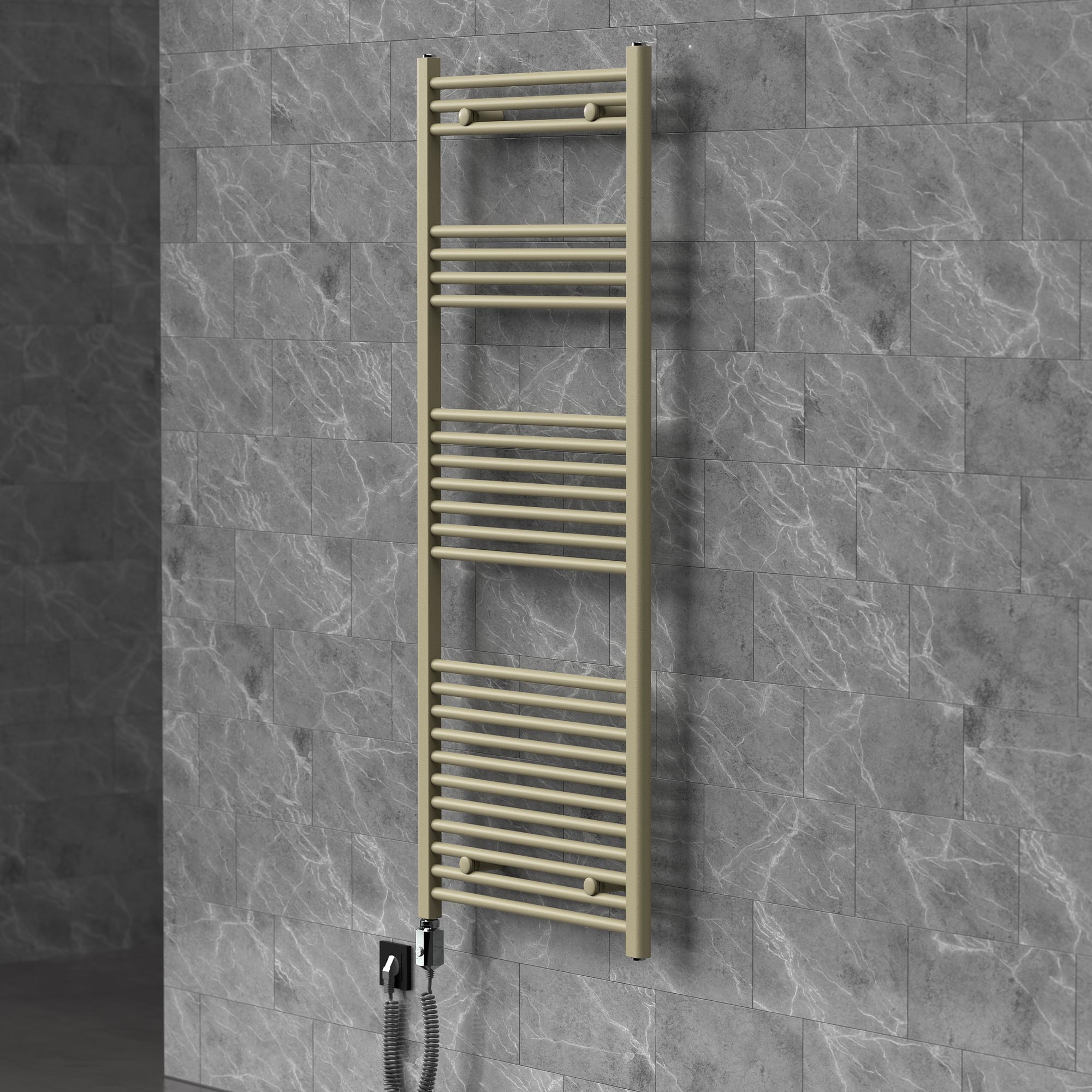 Luxebath Handtuchheizkörper Elektrisch 400 X 1500 Mm Badheizkörper Sahara