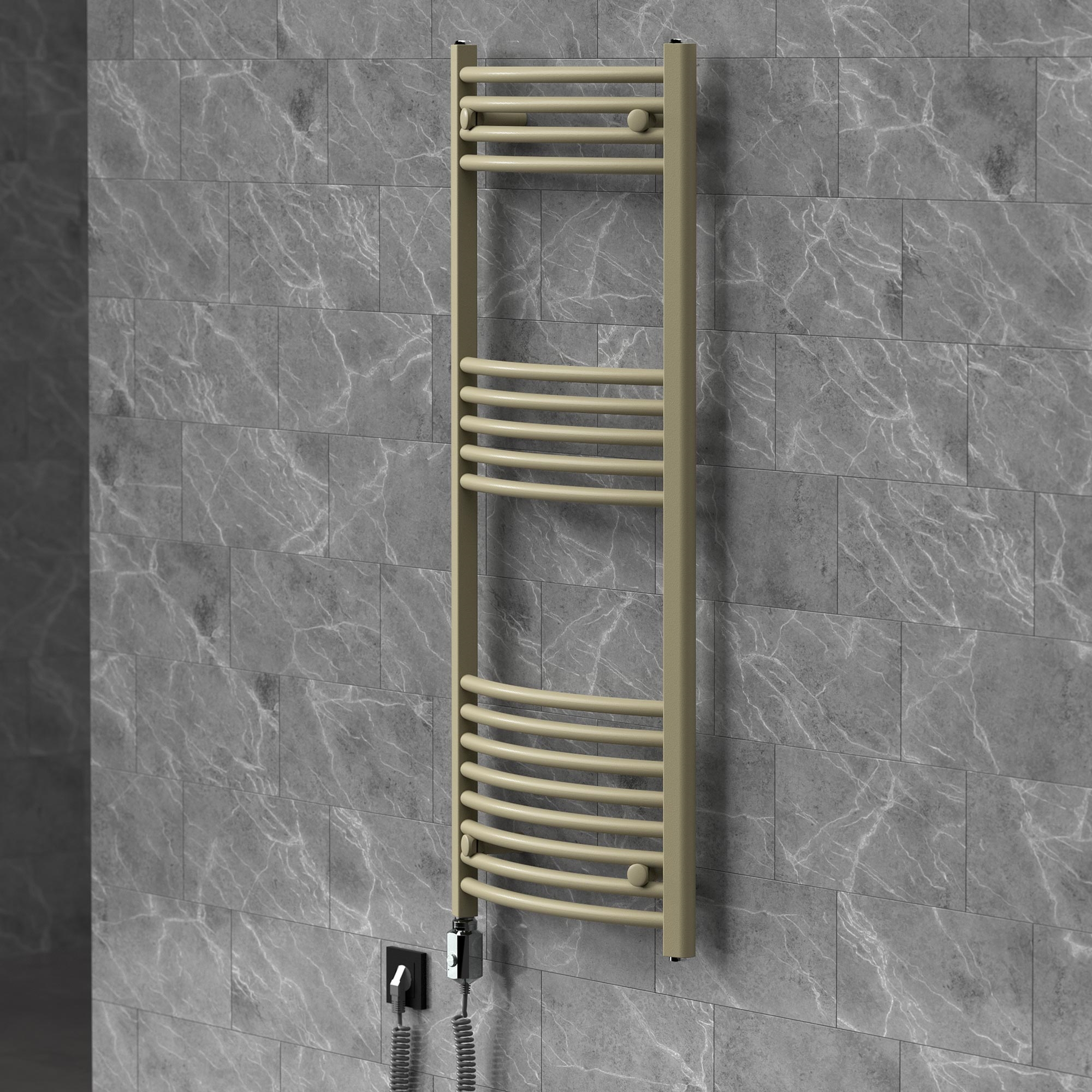 Luxebath Handtuchheizkörper Elektrisch 500 X 1200 Mm Badheizkörper Sahara