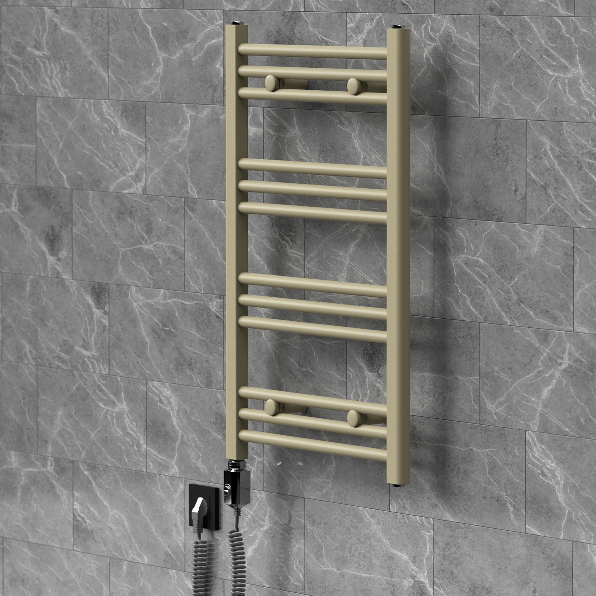 Luxebath Handtuchheizkörper Elektrisch 500 X 800 Mm Badheizkörper Sahara