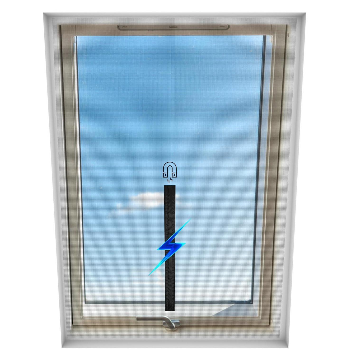 Fliegengitter Für Dachfenster Mit Magnetverschluss, Zuschneidbar, 130x150cm, 3 Stück