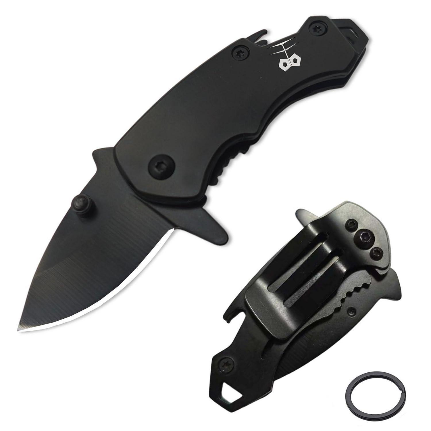 Mini Klappmesser Mit Flaschenöffner, Edc Taschenmesser, Hai-design