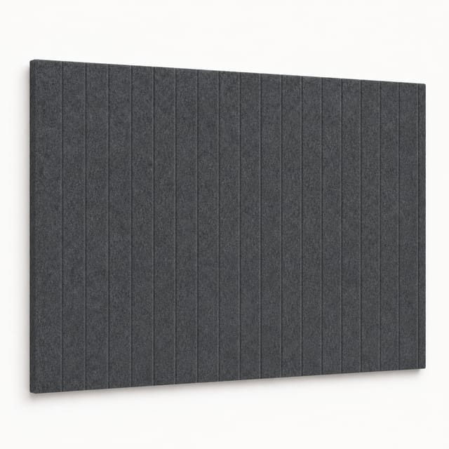 Filz Pinnwand Groove Board Akustik Memoboard Dunkelgrau 90 × 120 Cm