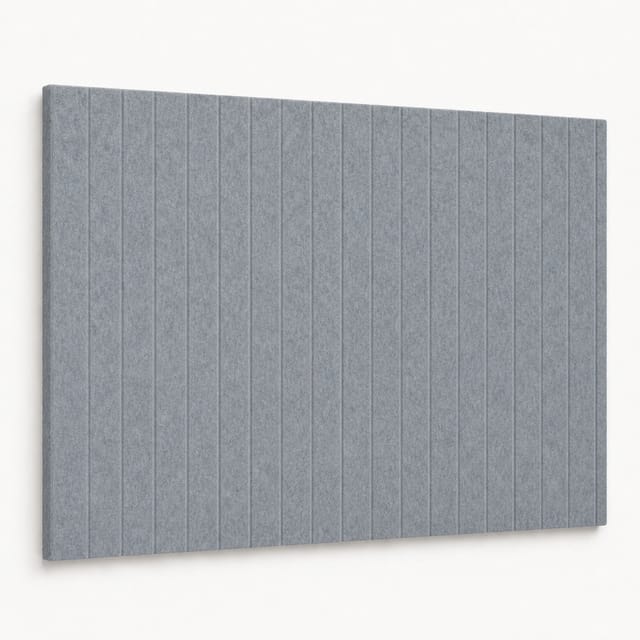 Filz Pinnwand Groove Board Akustik Memoboard Hellgrau 90 × 120 Cm