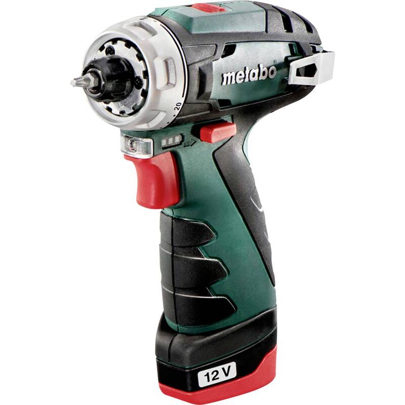 [neuwertig] B-ware Metabo Akku-bohrschrauber Powermaxx Bs Basic 12v 2.0ah Li-ion Mit 2 Akkus Koffer