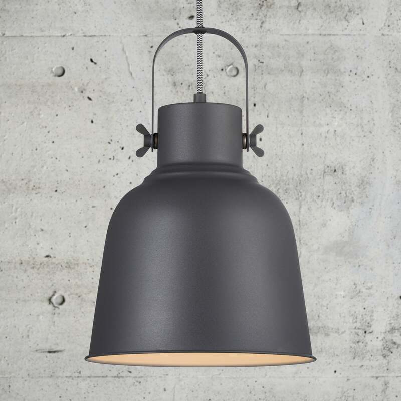[neuwertig] B-ware Nordlux Pendelleuchte Adrian Hängeleuchte Hängelampe Leuchte In Schwarz Ø 25cm