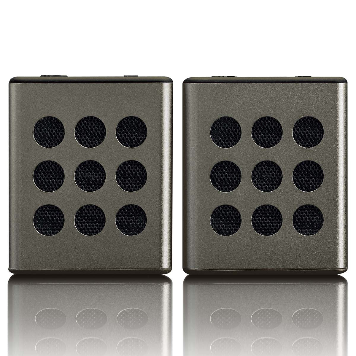 Bluetooth-stereo-lautsprecherset, 8 Stunden Wiedergabezeit, Grau