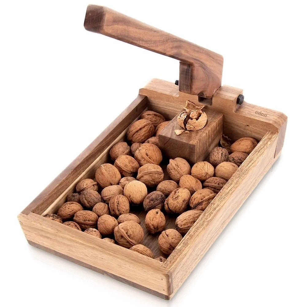 Nussknacker Aus Akazienholz Mit Hebel, 25 X 18 X 10 Cm