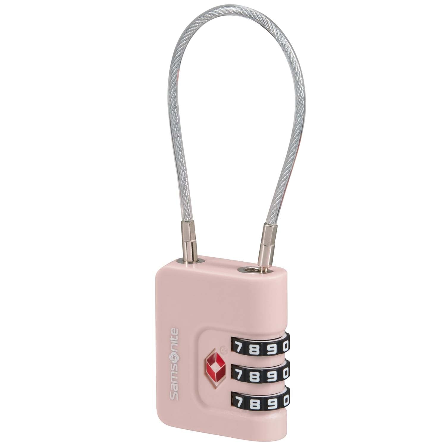 Tsa-kabelschloss, 3-stellige Zahlenkombination, Rosa