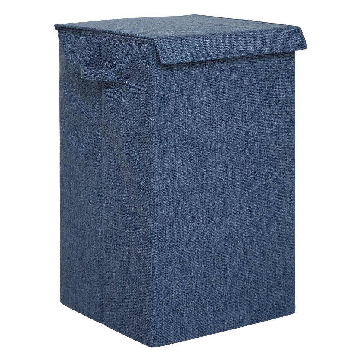 Colorama Wäschekorb, Rechteckig, Zusammenklappbar, 74 L, Blau - 5five