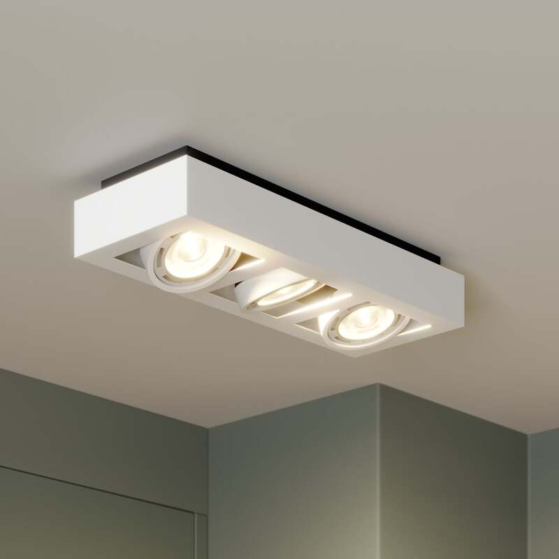 [gebraucht] B-ware Arcchio Deckenlampe Ronka Led Deckenstrahler 3-flammig Dimmbar Weiß 50cm Leuchte