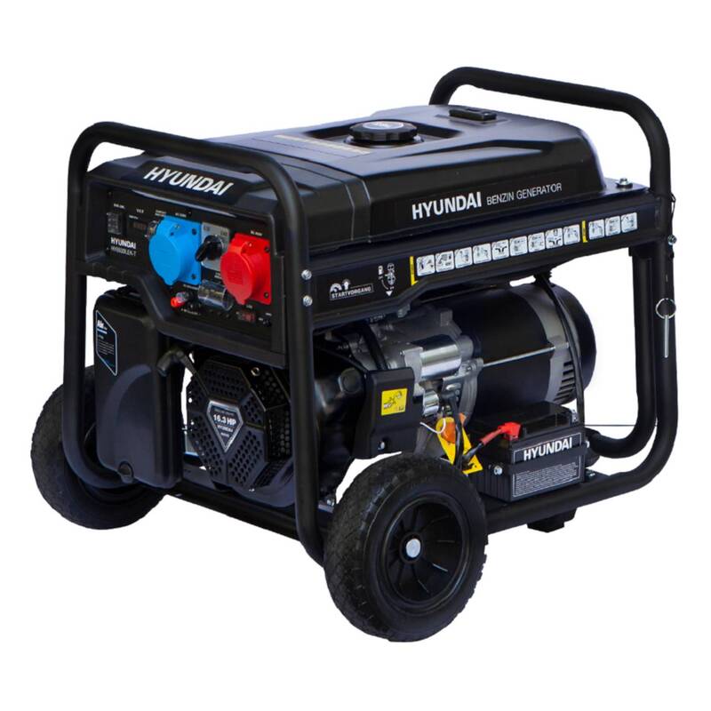 [neuwertig] B-ware Hyundai Benzin Generator Hy8500lek-t Stromerzeuger 16.3ps Notstromaggregat