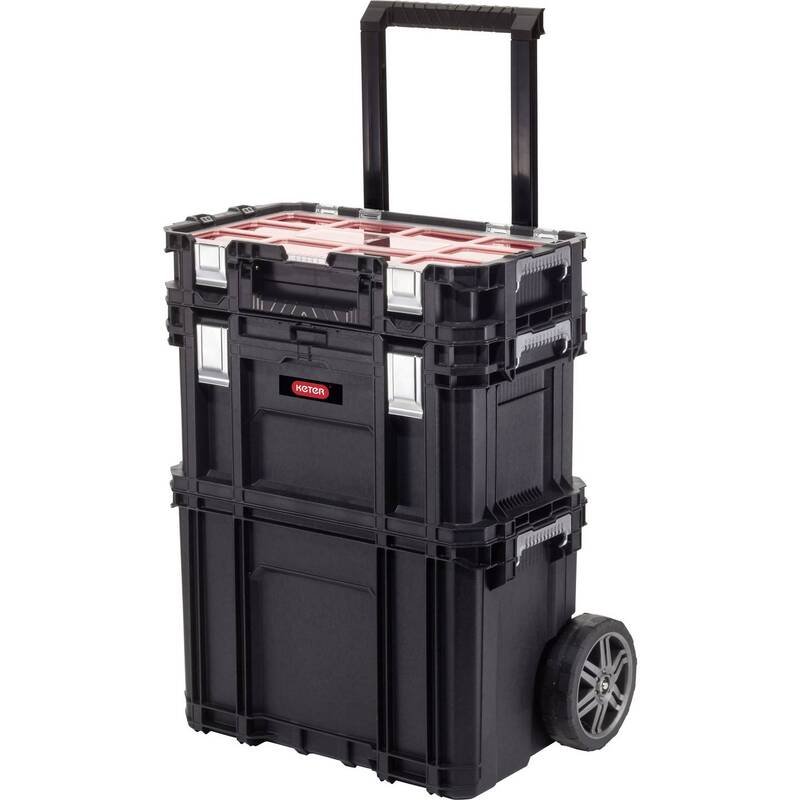 [neuwertig] B-ware Keter Werkzeugkasten Werkzeugbox Schwarz Praktische Aufbewahrung Für Werkzeuge
